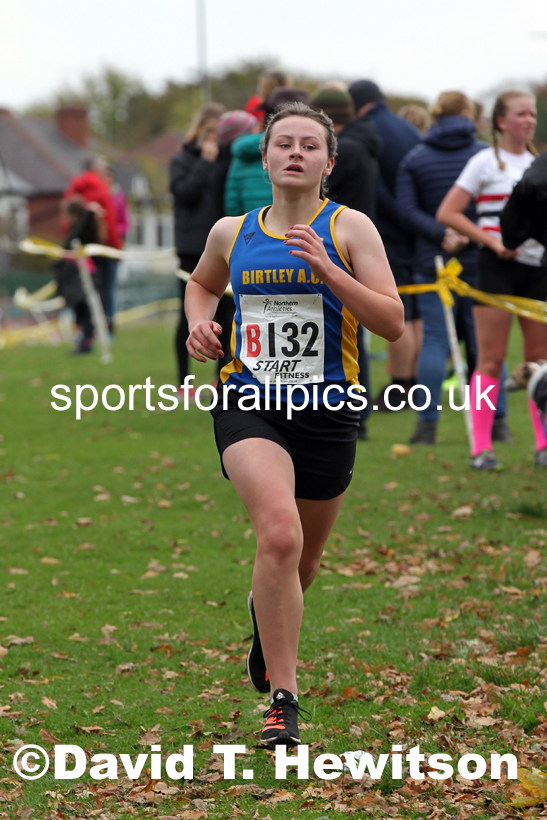 Girls under-15s Northern Cross Country Relays, Graves Park, Sheffield. Photo: David T. Hewitson/Sports for All Pics